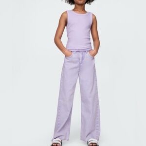 GAP Kids light purple Wide-Leg Jeans Size 12